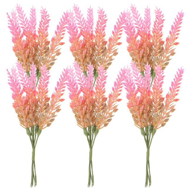 unbranded 6Ud Ramas Con Hojas Artificiales De Plástico Para Decorar Y Macetas