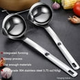 thumbnail image 4 of Hvanam Stainless Steel Oil Separator Soup Ladle Gravy Food Fat Separator Skimmer Spoon Grease Strainer Separater Hot Pot Oil Filter Spoon For Home Kitchen And Cooking,Soup Colander 12 Inch, 4 of 9