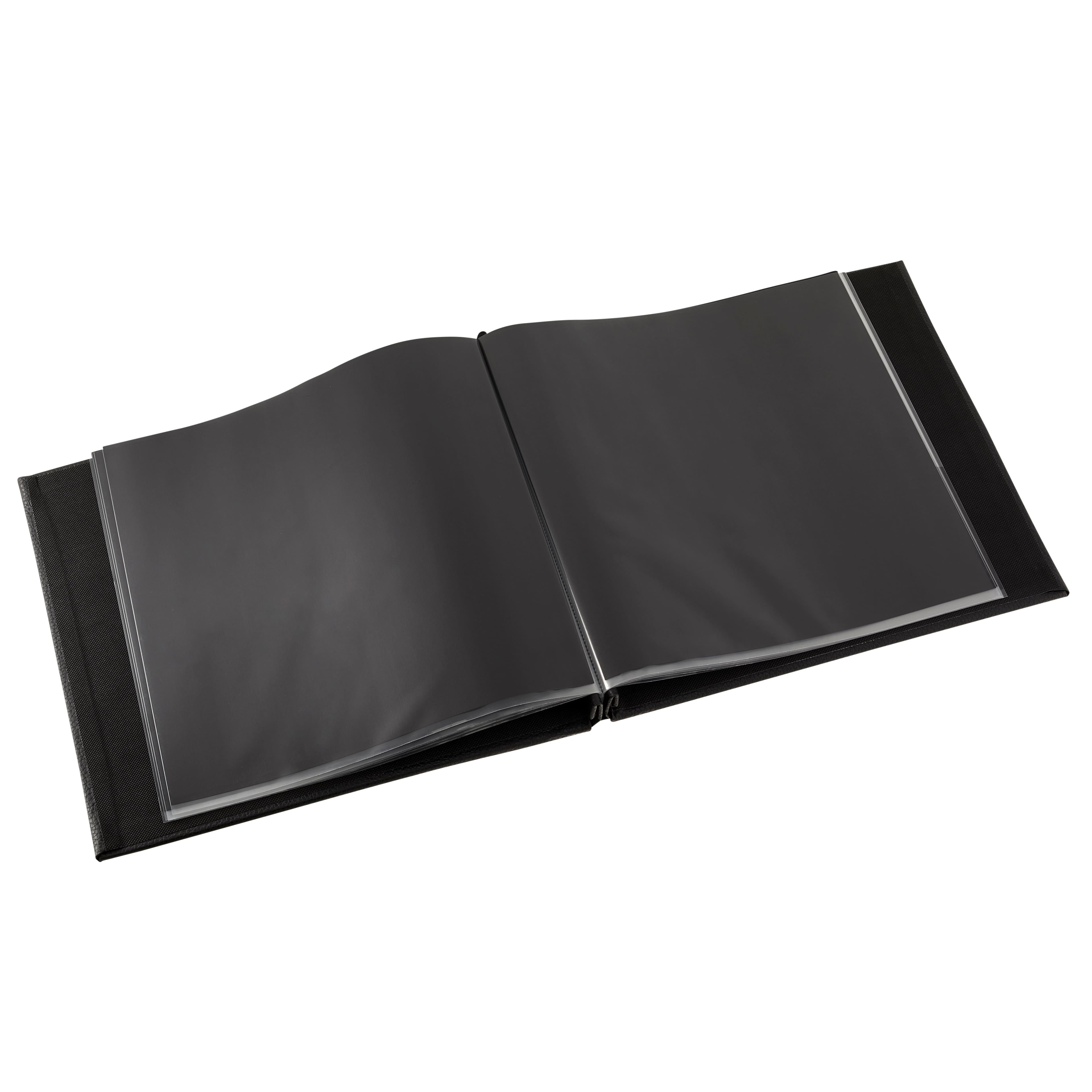 Recollections Black Faux Leather Scrapbook, 6 Pack