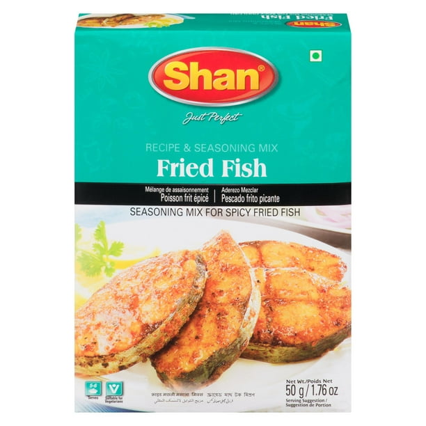 Recette de poisson frit Shan et mélange de masala 50 g
