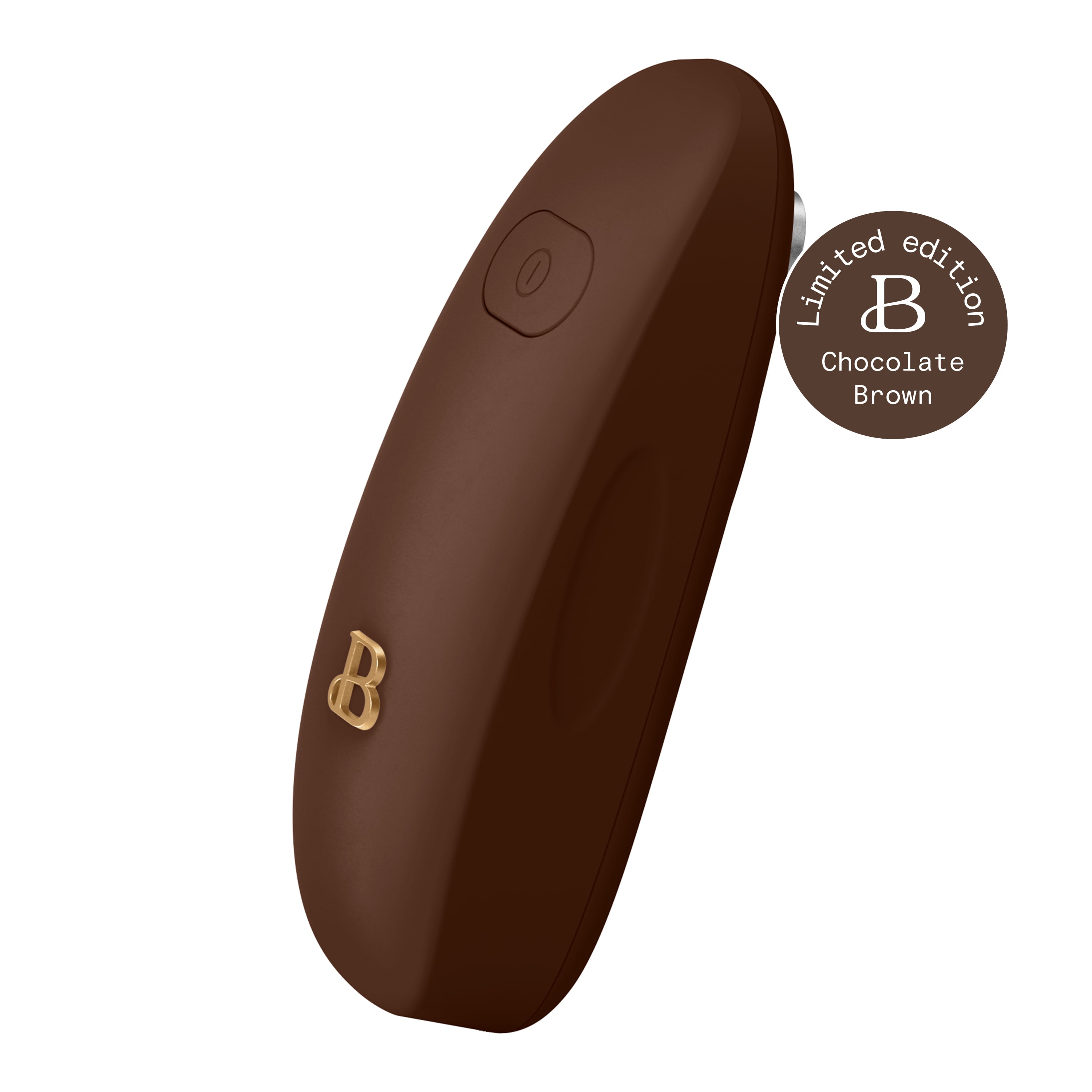 Beautiful Hands-Free Automatic Battery Powered Electric Can Opener, Chocolate by Drew Barrymore