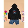 thumbnail image 3 of My Heart Beats Red White Blue Hoodie Juniors -Image by Shutterstock,  Large, 3 of 4