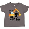 thumbnail image 3 of Inktastic Construction Truck It's My 5th Birthday Boys or Girls Toddler T-Shirt, 3 of 5
