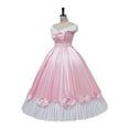 thumbnail image 2 of Pink Cinderella Princess Dress - Halloween Fairy Tale Ball Gown, 2 of 8