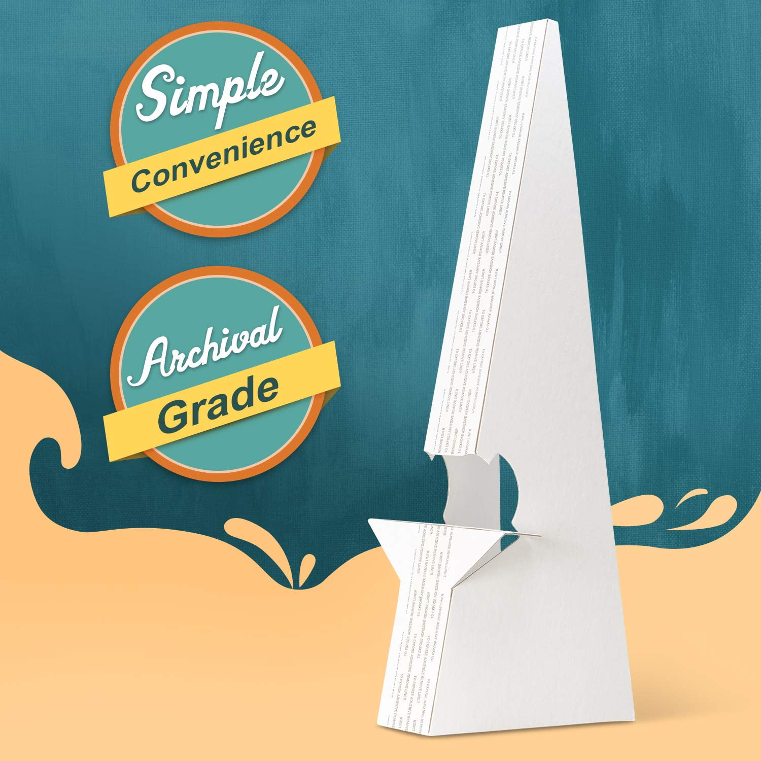 Lineco Self-Stick Easel Backs - 5 Inch, Single Wing, Archival Acid-Free, Pack Of 25, For Displaying Art & Photos