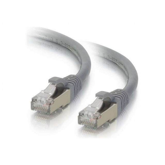 C2G 3ft (0.9m) Cat6 Snagless Shielded (STP) Ethernet Network Patch Cable - Gray - Patch cable - RJ-45 (M) to RJ-45 (M) - 3 ft - screened shielded twisted pair (SSTP) - CAT 6 - molded, snagless, stranded - gray