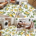 thumbnail image 6 of Lemon Flower Area&nbsp;Rug 3x5ft Watercolor Summer Leaf Non-Slip&nbsp;Washable Square&nbsp;Rugs Soft Felt Indoor Floor Mat for Bedroom Kitchen Living Room Bathroom, 6 of 9
