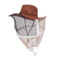 thumbnail image 2 of Accessoire d'Apiculture, Cow-Boy Brun Rouge Chapeau de Protection d'Apiculteur 360 ° Fonctionnalité Polyvalente, 2 of 8