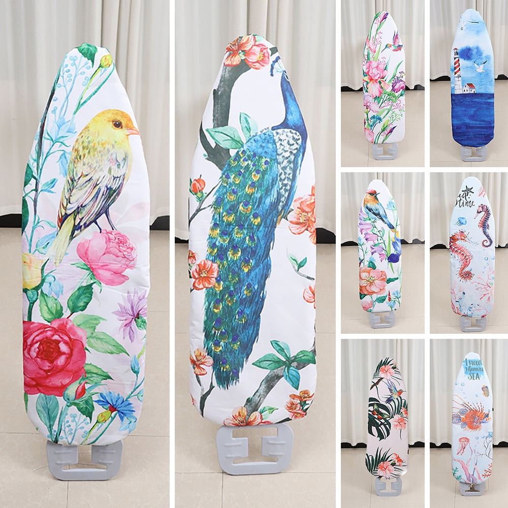 55X20 Iron Board Cover Anti Scorch Heat Insulation Ironing Pad Cover with Bird Picture Easy to Clean 