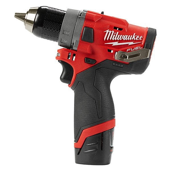 Milwaukee M12 Fuel 12V 1/2" Brushless Drill/Driver Kit 2503-22 with 4Ah Battery, Charger, & Tool Case