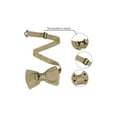 thumbnail image 3 of INSPIRE CHIC Unisex Pre-Tied Bowties Adjustable Strap Polka Dots Bow Tie Khaki One Size, 3 of 5