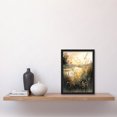 thumbnail image 2 of Serene Lakeside Landscape with Wildflowers at Dawn Modern Watercolour Painting Artwork Framed Wall Art Print A4, 2 of 4