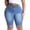 Royal Blue-979, variant on Gocolloa Women Plus Size Jean Shorts Stretchy High Waisted 10" Inseam Knee Length Denim Bermuda Shorts Black 18W