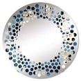 thumbnail image 2 of Designart "Fusion of Industrial Elements III" Camouflage Polka Dot Round Wall Mirror - Oval Printed Decorative Mirror - Multiple Color Options, 2 of 5