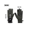 thumbnail image 2 of Deago Winter Waterproof Thermal Gloves for Men, Cold Weather Windproof Ski Snow Gloves with Touchscreen Fingers & Adjustable Knob for Running Cycling Hiking Driving (Gray), 2 of 9