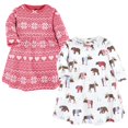 thumbnail image 1 of Hudson - Vestidos de algodón para niña, diseño de oso de alce rosa, 3 a 6 meses, 1 of 1
