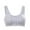 Blue, variant on XuJwPNcy Women's Plus Size Front Closure Bras No Underwire Push up Bralettes Wireless Breathable Comfy Bra