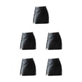 thumbnail image 1 of Sonducket Minifalda Irregular ceñida al cuerpo de cuero de Otoño Invierno para mujer, ropa de fiesta sólida, vestido corto de cintura alta a Type5 NO5, 1 of 6