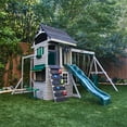 thumbnail image 4 of KidKraft River Canyon Wooden Swing Set / Playset with Slide, Glider and Monkey Bars, 4 of 15