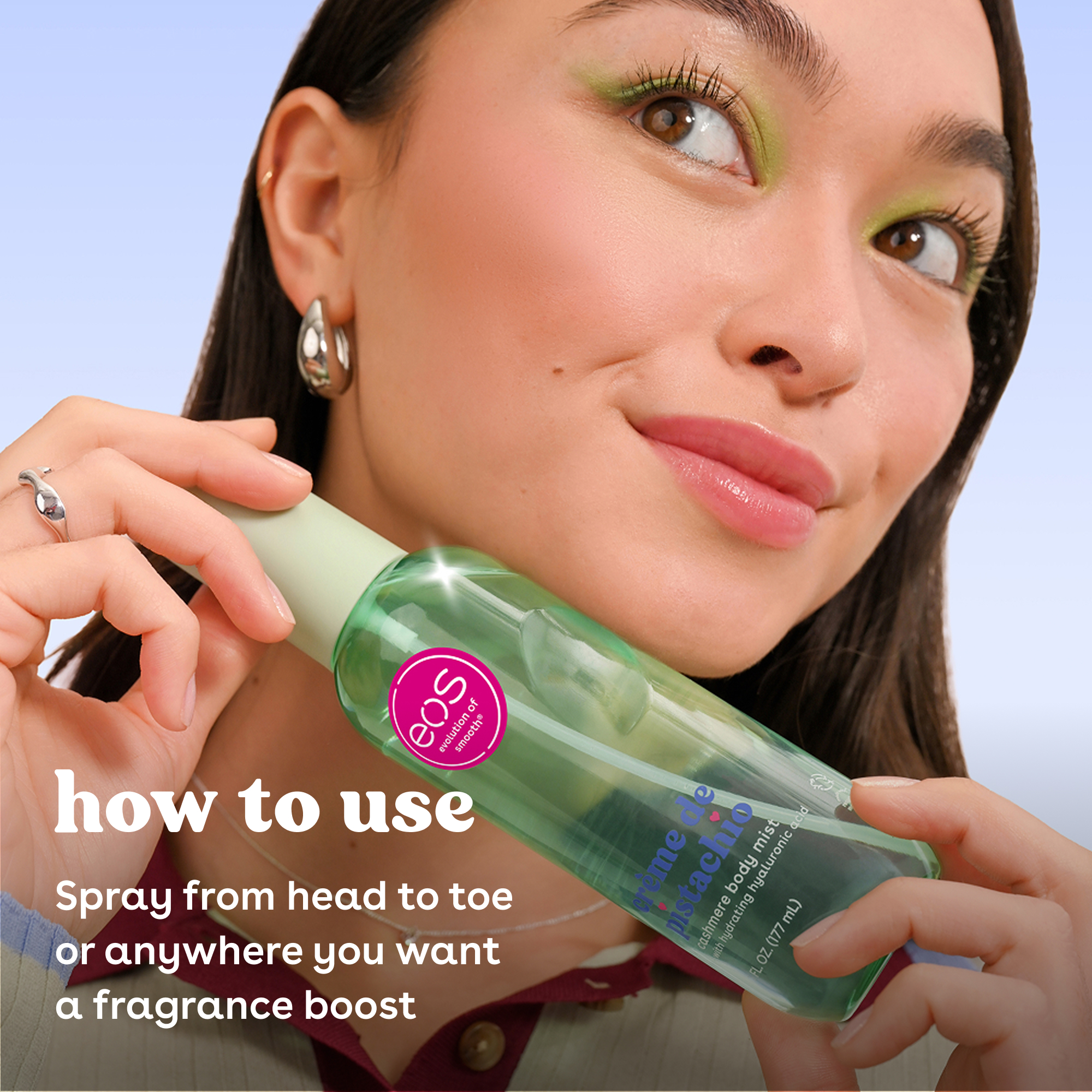 Eos Cashmere Crème de Pistachio Body Mist, 6 fl oz photo 4