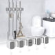 thumbnail image 4 of Gancho para trapeador de baño sin perforaciones, colgador de pared para baño, hebilla fuerte, herramienta de sujeción para trapeador, colgador de trapeador, estante de almacenamiento Akmoler, 4 of 8