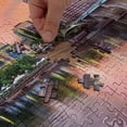 thumbnail image 4 of Ambesonne United States Jigsaw Puzzle Durable Cardboard, Hartford Evening, 1000 pcs, Multicolor, 4 of 5