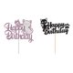 thumbnail image 2 of Advancent Topper de pastel de gato de feliz cumpleaños para decoración de fiesta fabulosa, adorno de pastel de cumpleaños, pastel de feliz Kits de decoración para fiestas Negro, 1 unidad 5.9 pulgadas, 2 of 2