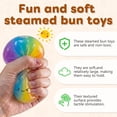 thumbnail image 5 of Dumpling Squishy, Glitter Dumpling Squishy Stress Ball Fidget Toys with Steamer Box, Cute Bao Bun Sensory Squeeze Toys for Anxiety Relief, K*ids & Adults (Rainbow Colors), 5 of 14
