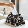 thumbnail image 5 of Kdxio Lilies Flowers Print Tissue Box Cover,Modern PU Leather Rectangular Tissue Box Holder for Bathroom Living Room Bedroom Office Desk Car Home, 5 of 6