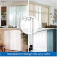 thumbnail image 4 of 3.5 Inch Valance Clips for Blinds, Clear Vertical Blind Valance Clip, Hidden Vertical Blind Installation Bracket, Vertical Blinds Replacement Part（4P, 4 of 5