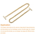 thumbnail image 3 of Correa de cadena plana de Hierro Unique Bargains 39 Bolso Cadenas Accesorios Monedero Cadena Correas Dorado Tono, 3 of 6