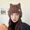 Coffee, variant on Plush Cat Ear Beanie Hats Windproof Winter Hat Knitted Wool Cap Outdoor-White