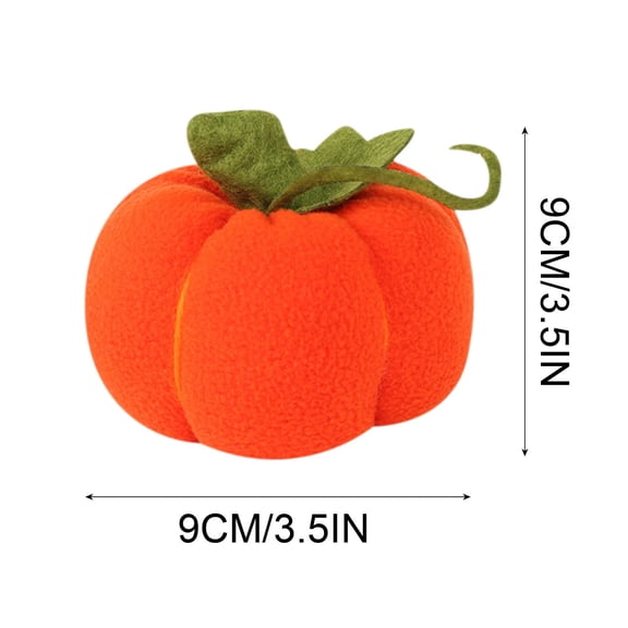 Iumwxz Halloween Velvet Pumpkins Decorative Fall Pumpkins 9-15cm Soft Cotton-Filled Autumn Decor for Thanksgiving Table Centerpiece Home Decor Seasonal Display