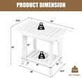 thumbnail image 4 of Giantex Shower Bench for Inside Shower, Waterproof Shower Seat Stool w/Storage Shelf, Bath Shower Chair for Shaving Legs & SPA, 4 of 10