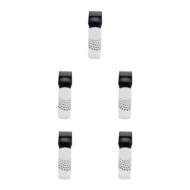 Wisewang Distributeur de Teinture Capillaire pour Salon de Coiffure Noir 5ensemble