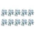 thumbnail image 1 of Unique Bargains 10Pack Mini Fuel Line Pipe Hose Clamp Clip, Adjustable 10-12mm, Zinc Plated, 1 of 5
