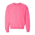 thumbnail image 2 of Gildan Men's Heavy Blend Fleece Crewneck Sweatshirt Pullover Fleece in Safety Pink up to Size 2XL, 2 of 5