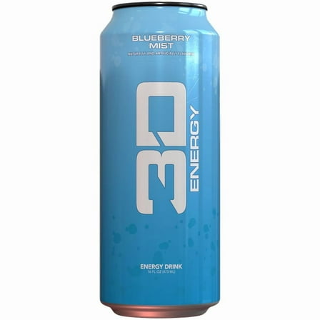 3D ENERGY BLUEBERRY MIST SINGLE, 16OZ