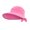 Hot Pink, variant on CIENVNSTG Casual Breathable Outdoor Headwear for Women Wide Brim Sun Shield Convertible Zip Off Detachable Empty Top Ponytail Sun Visor Hat for Daily Beach Cycling Activities Gray