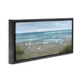 thumbnail image 3 of Stupell Industries Sandpiper View From Beach Black Framed Floater Canvas Wall Art design by Nan, 11 x 25, 3 of 9
