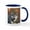 White/Navy Inside, variant on CafePress - Wolf 022 Mugs - 11 oz Ceramic Mug - Novelty Coffee Tea Cup