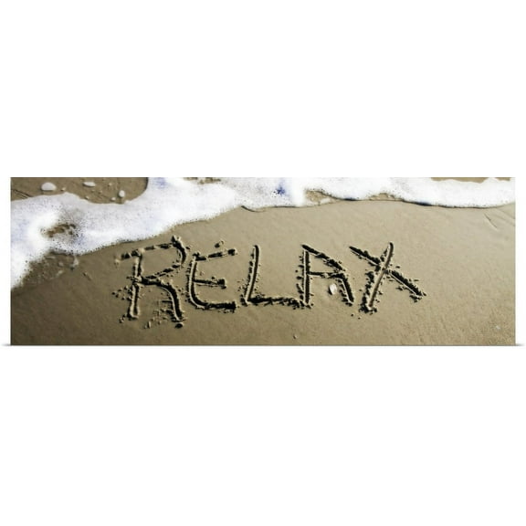 Great BIG Canvas | "Relax" Art Print - 36x12