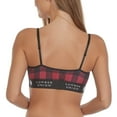thumbnail image 3 of Women's Soft Spandex Triangle Adjustable Plaid Sports Bra, 3 of 13