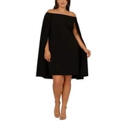 Adrianna Papell Plus Size Off-the-Shoulder Camp Dress