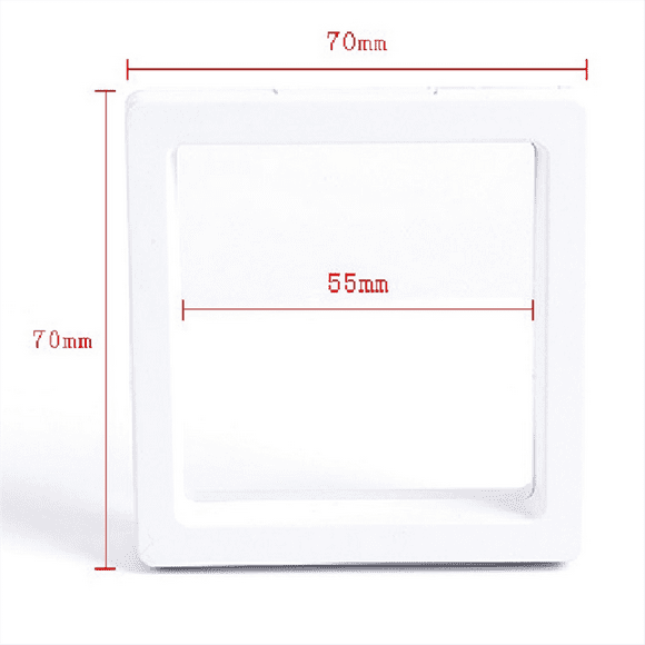 30 Pcs 3D Floating Coin Display Frame Stand Storage Boxes for Jewelry Ring Earrings Coin Medals Challenge Medal Holder A