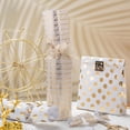 thumbnail image 4 of Gold Wrapping Paper Roll - Mini Roll - 3 Rolls - 17 Inch X 120 Inch Per Roll - Gold Foil Birthday Wrapping Paper with Polka Dots Stripes Geometry for Wedding, Christmas, Party, 4 of 8