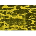 thumbnail image 1 of Ahgly Company Machine Washable Indoor Rectangle Abstract Yellow Modern Area Rugs, 3' x 5', 1 of 4