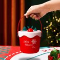 thumbnail image 4 of Cubos de dulces navideños con asa, cubos de golosinas, decoración navideña (alce redondo), rojo, 4 of 7