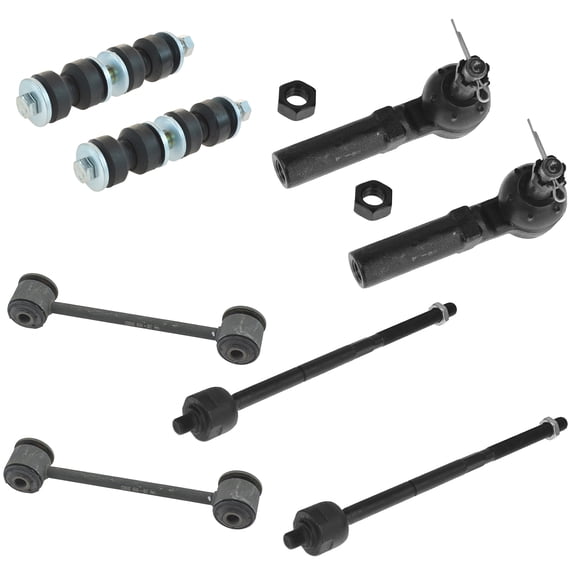 TRQ 8 pc Kit Inner Outer Tie Rod Stabilizer Sway Bar End Link LH RH for Chrysler PSA59706 Fits select: 2001-2010 CHRYSLER PT CRUISER