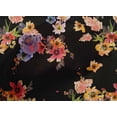thumbnail image 4 of oneOone Cotton Poplin Black Fabric Flower Watercolor Craft Projects Decor Fabric Printed By The Yard 56 Inch Wide, 4 of 4